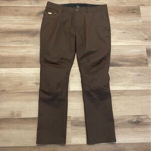 Kuhl Free Kanvus Jean Mens Vintage Patinadye Hiking Climbing Brown Pants 40x32